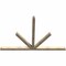Ekena Millwork Saratoga Rough Sawn Timber Gable Bracket, Douglas Fir, 108"W x 72"H x 4"D x 4"F, 16/12 Pitch GBW108X72X0404SAR00RDF - alternate 2